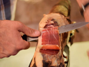 errores al cortar jamón